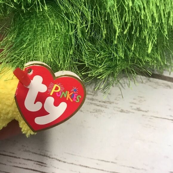 DELETING SOON TY BEANIE PUNKIES HOPSCOTCH GREEN FROG RETIRED - Picture 3 of 11